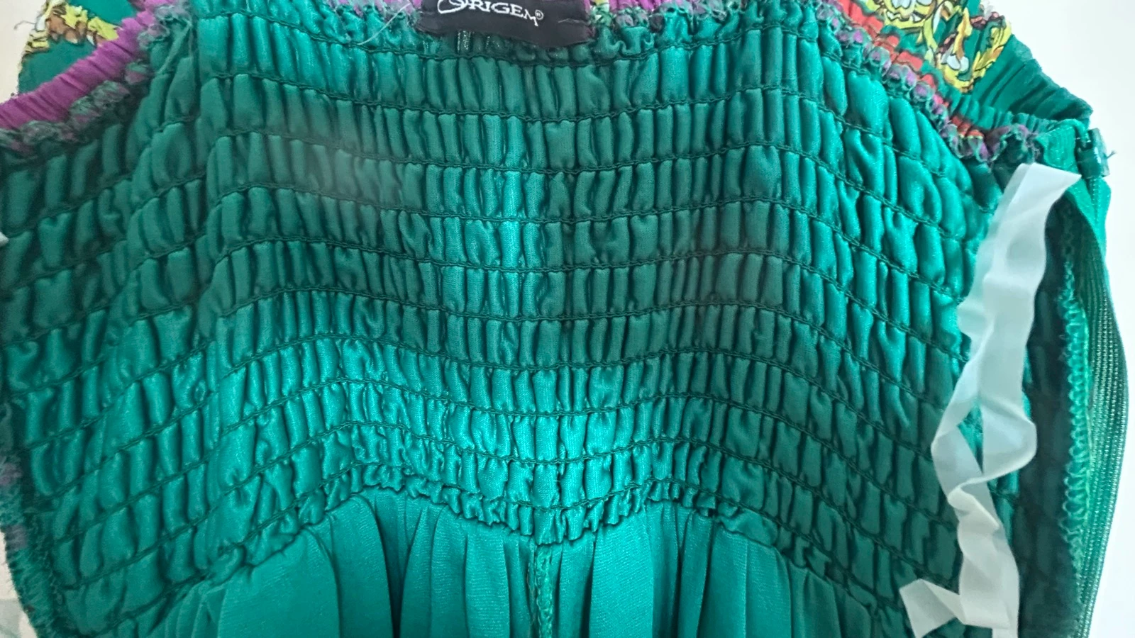 Long Green Origin Printed Dress with Appliqués | One Size (fits 36/38) – photo 16